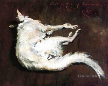  Bosquejo Pintura - Un boceto de mi HoundKuttie William Merritt Chase